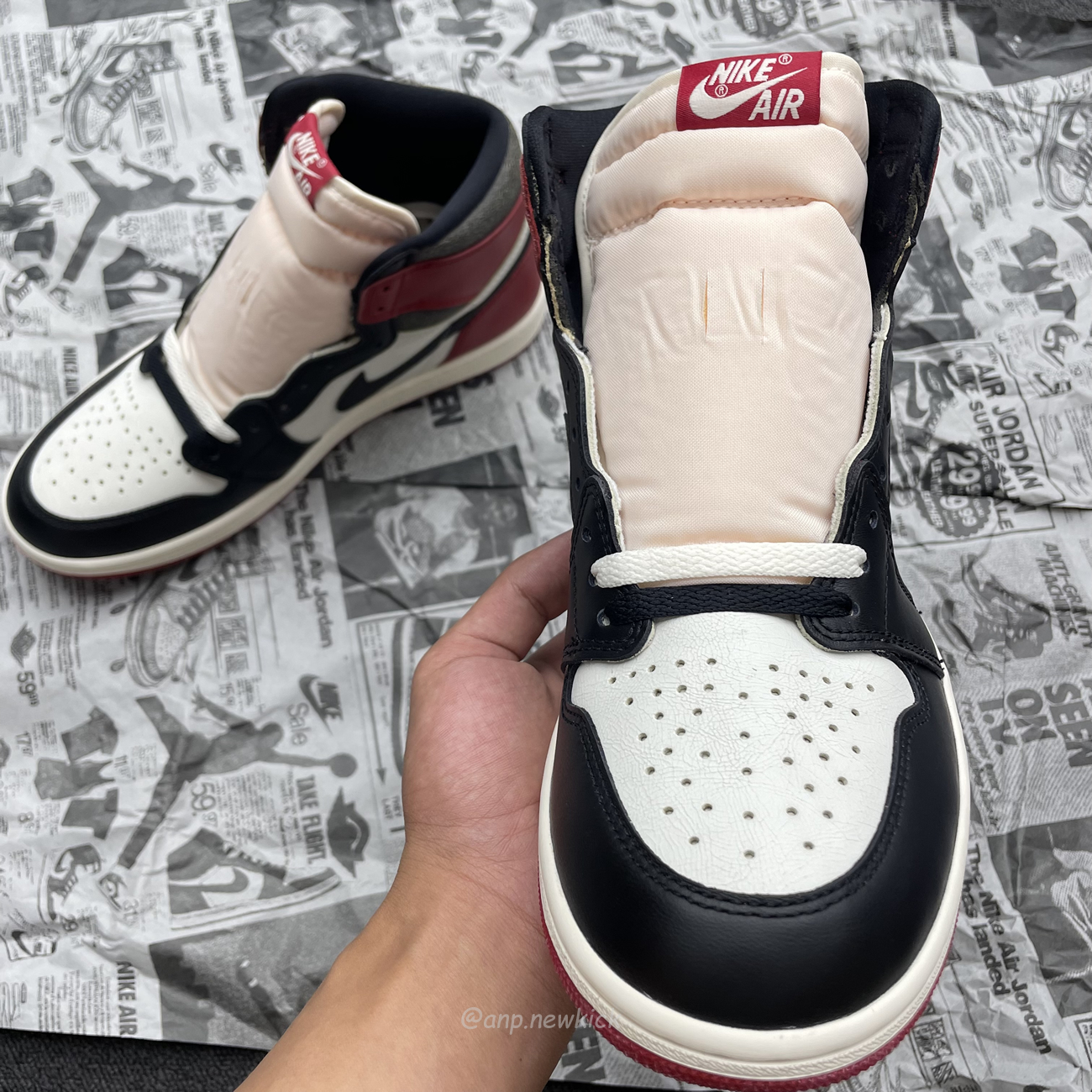 Air Jordan 1 Retro High Og Black Toe Chicago (4) - newkick.vip